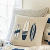 Seaside | Camps & Cottages<Taylor Linens Surf Board Porch Pillow