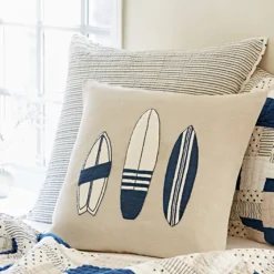 Seaside | Camps & Cottages<Taylor Linens Surf Board Porch Pillow