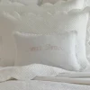 Sentimental Embroideries<Taylor Linens Sweet Dreams Pink Linen Boudoir Pillow
