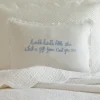 Sentimental Embroideries<Taylor Linens Twinkle Twinkle Little Star Linen Boudoir – Blue