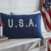 Americana Embroideries<Taylor Linens USA Indigo Linen