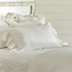 Shams<Taylor Linens Veranda Cream Linen Sham