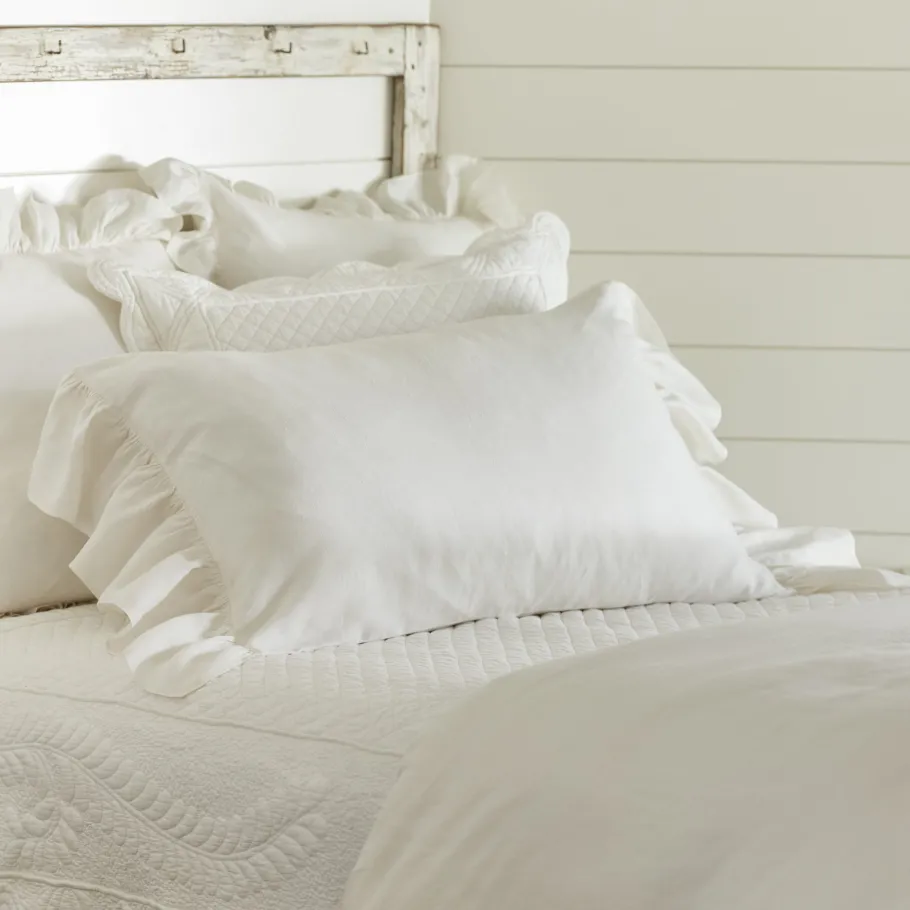 Shams<Taylor Linens Veranda Cream Linen Sham