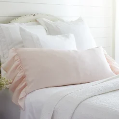 Sentimental Embroideries<Taylor Linens Veranda Petal Linen Bolster