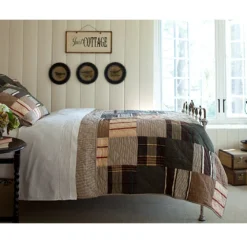 Quilts & Matelasses<Taylor Linens Watson Brown Patchwork Quilt