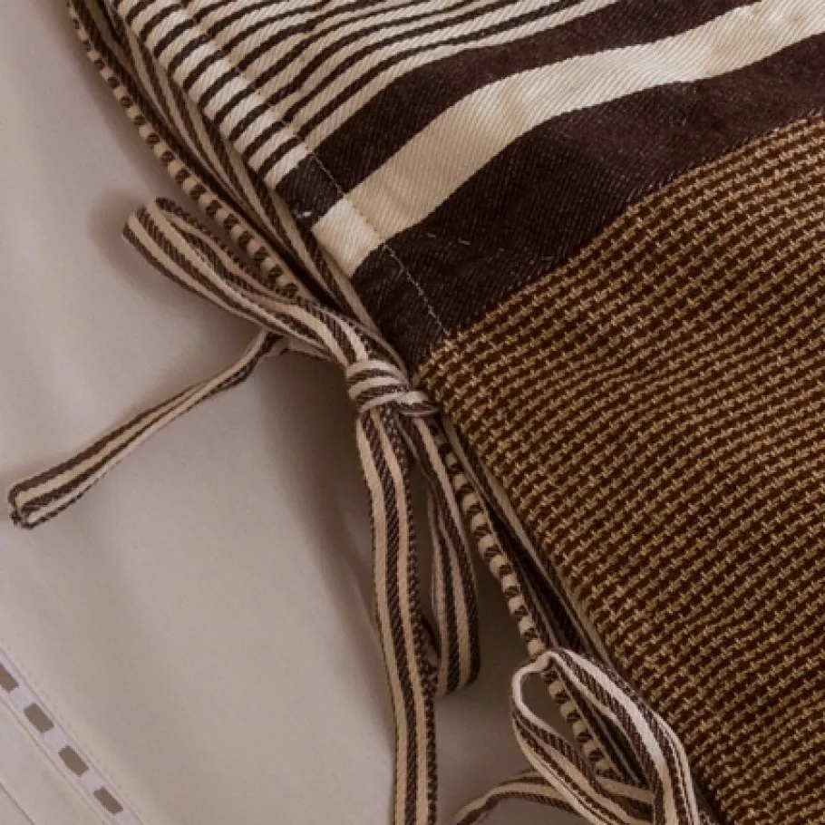 Shams<Taylor Linens Watson Brown Patchwork Sham