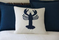 Seaside | Camps & Cottages<Taylor Linens White Linen Lobster Pillow